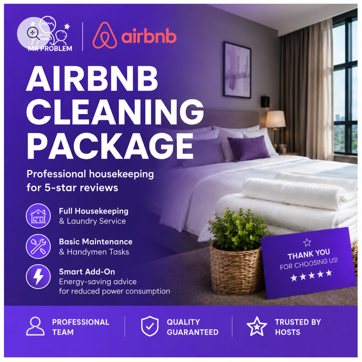 Airbnb Cleaning (Housekeeping & Laundry)