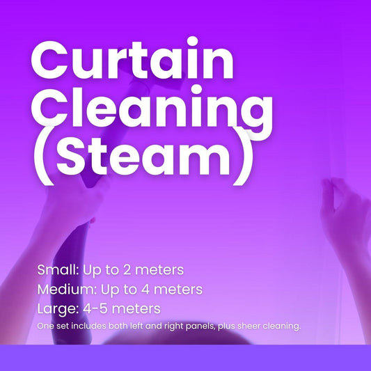 On-Site Curtain Cleaning (Free Steam Clean)